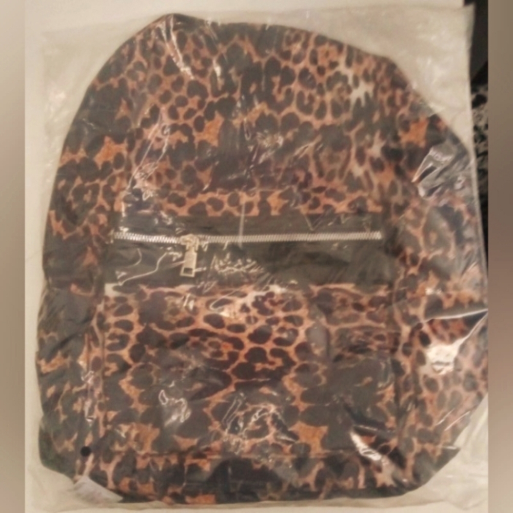 Leopard Print Backpack